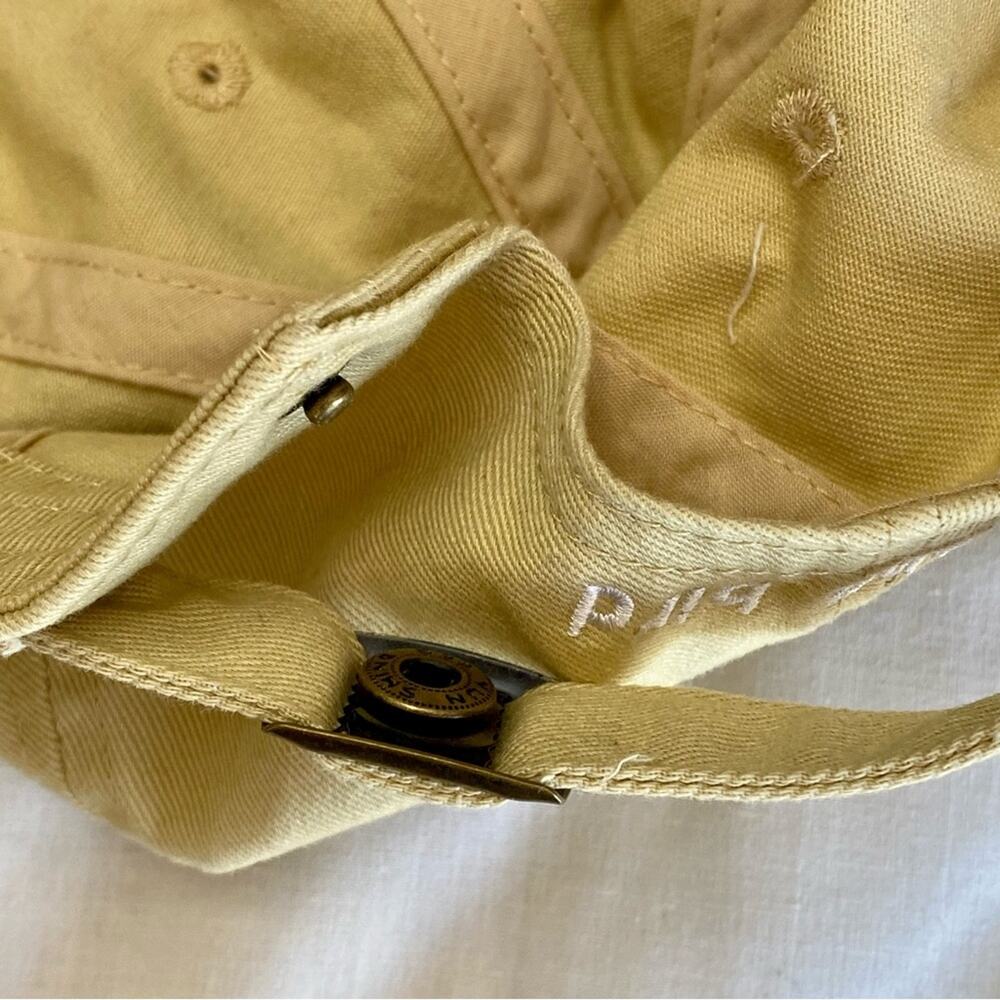 Birddogs baseball cap free the bird 100% cotton yellow adjustable strap-back hat - Picture 6 of 7